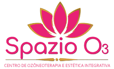 Logotipo Spazio O₃ Centro de Ozônioterapia e Estética Integrativa
